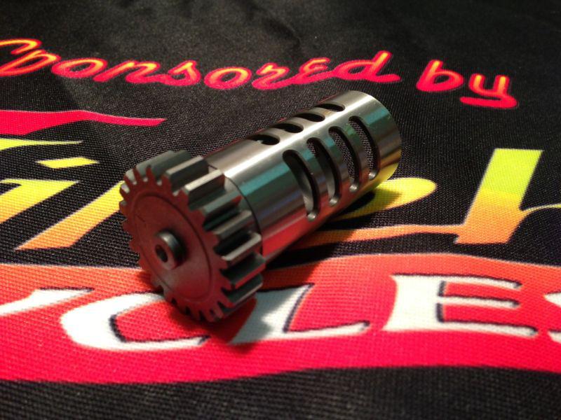 Ultima steel breather gear for 1977 and later harley big twin or custom engines