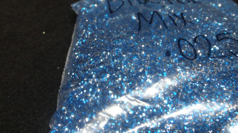 1LBS BAG .025 BLUE FOX METALFLAKE PAINT FINISH COMPONENT K/MF#16, US $49.99, image 3