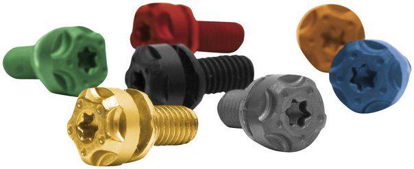 Two brothers racing m series exhaust torx 6 pc bolt kit blue