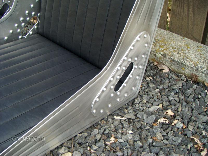 Bomber Style Seats By Rotten Leonard's Jalopy Shop hot rat rod bucket riveted, US $325.00, image 2