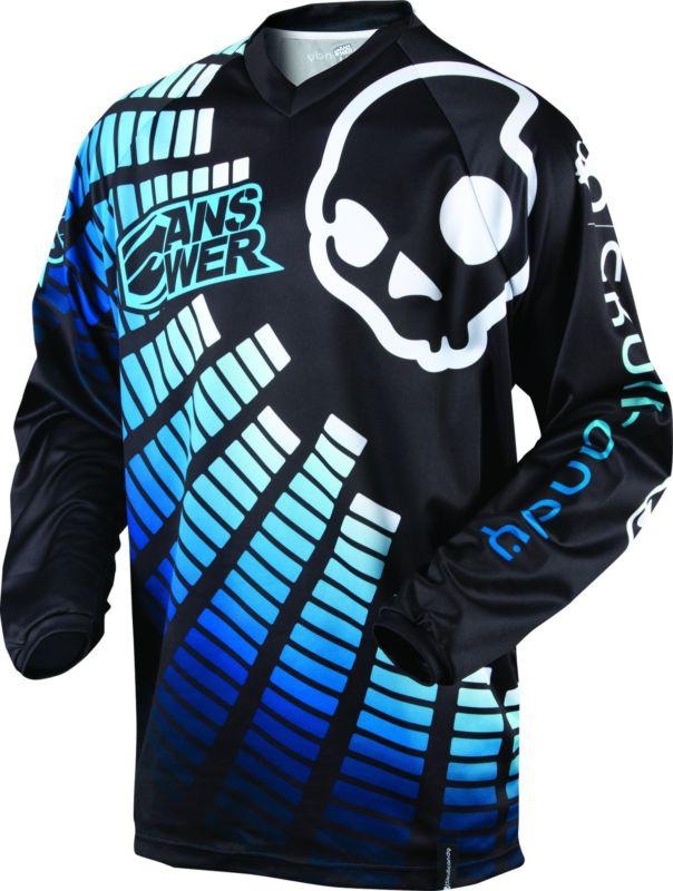 Answer 2013 skullcandy jersey black/blue lg large