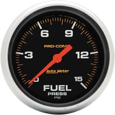 Auto meter 5461 fuel pressure pro-comp 0-15 psi analog gauges -  atm5461