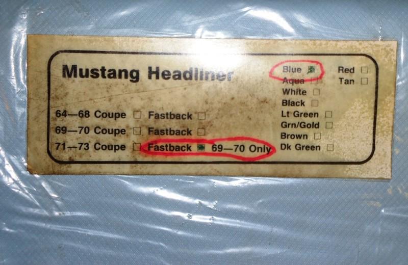 1969-1970 mustang fastback headliner