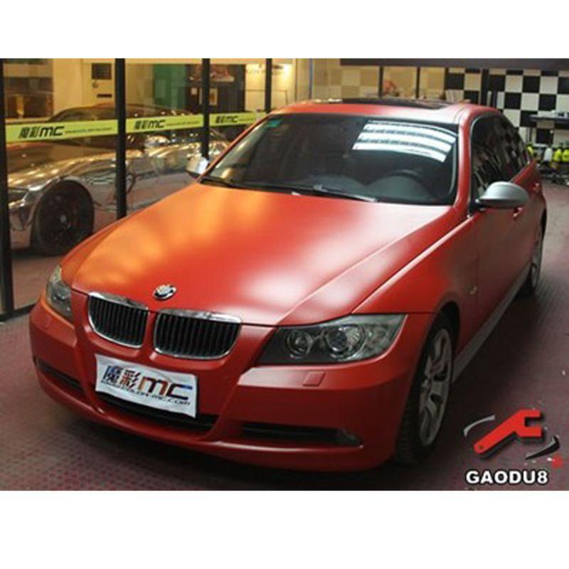 1.52m*30cm【matte】【red】air/bubble free vehicle wrap vinyl sticker car sticker