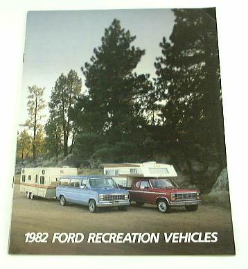 1982 82 ford recreational brochure f250 truck camper