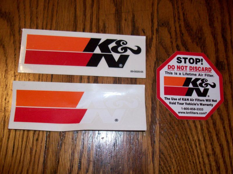 K&n decal stickers