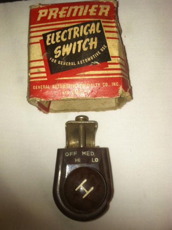 Nos "premier" brand headlight switch with high, medium, low & off settings