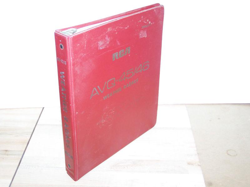 Rca avq-45/46 weather radar instruction manual ib96440-1