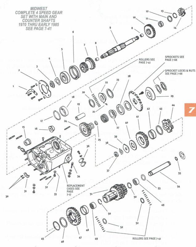 Find TRANSMISSION GASKETS,4 SPEED ,PANHEAD,SHOVELHEAD,SOFTAIL,FITS 1970