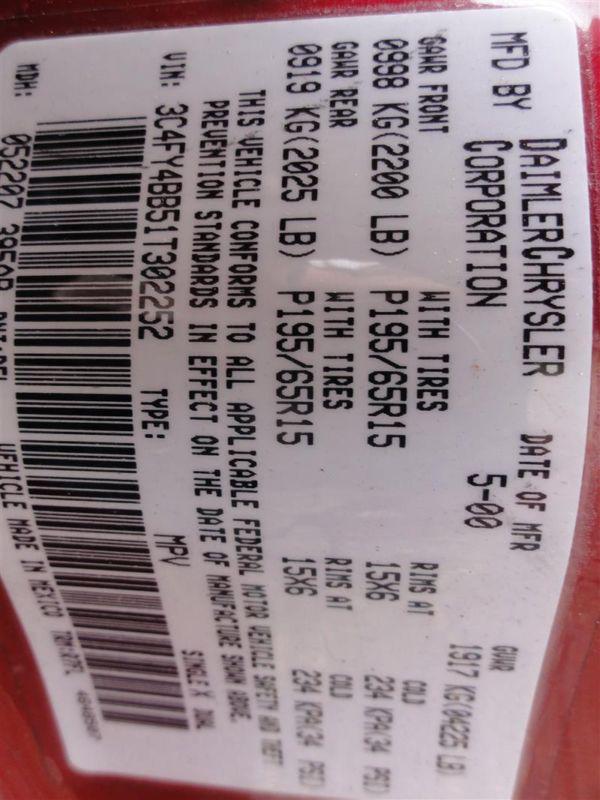 01 02 pt cruiser starter motor