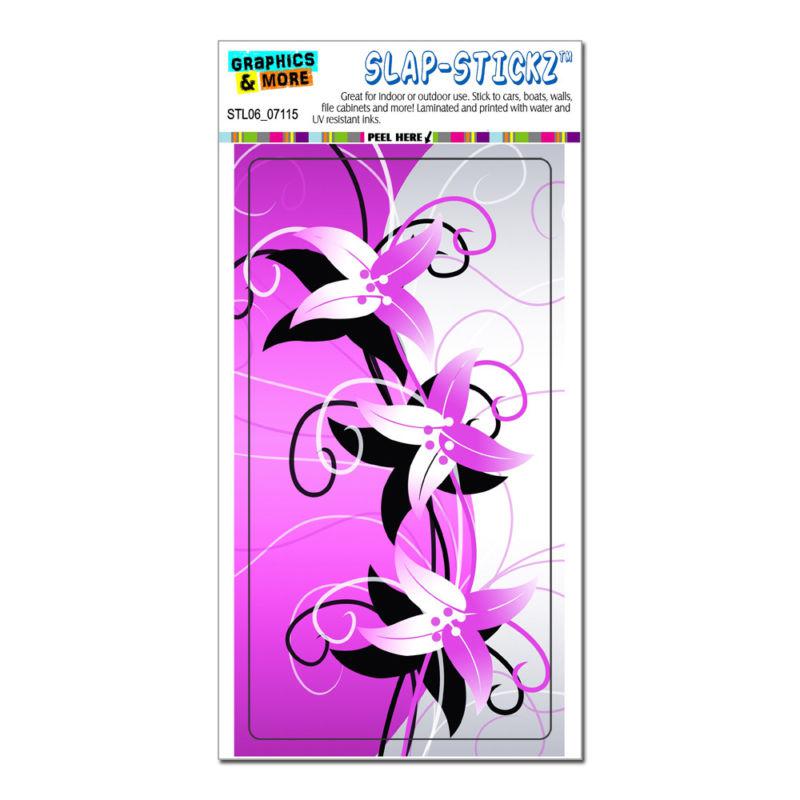 Flower power pink - slap-stickz™ automotive car window locker bumper sticker