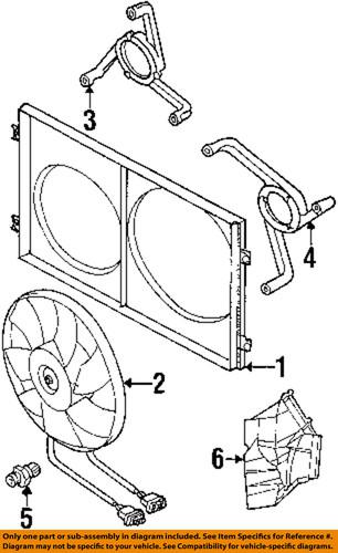 Volkswagen oem 1j0121205bb41 cooling fan-fan shroud