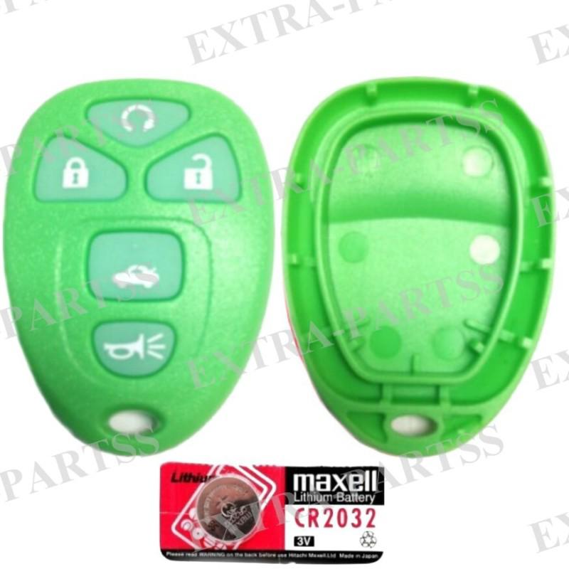 Find NEW GREEN GLOW REPLACEMENT GM KEYLESS REMOTE KEY FOB SHELL CASE PAD + BATTERY in Selbyville