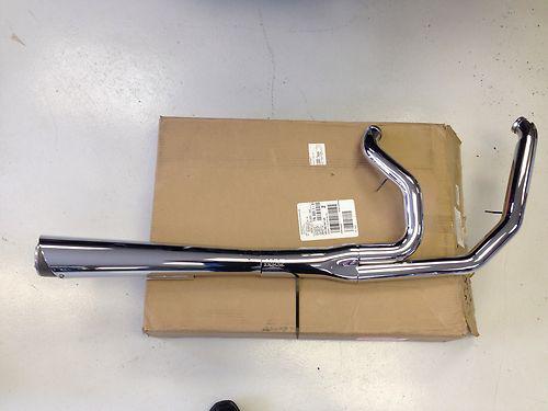 Supertrapp supermeg 2 into 1 exhaust system chrome harley davidson dyna 06-11