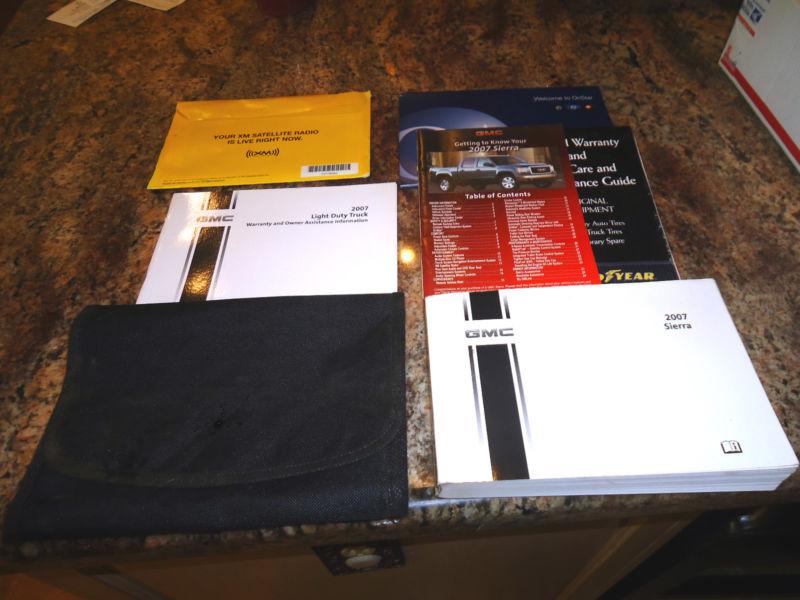 2007 gmc sierra owners manual 07 with case and onstar cd