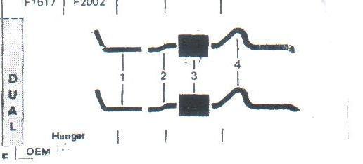 1970 amc rebel, dual exhaust system, aluminized 