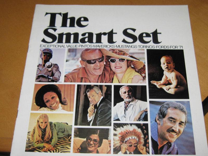 1971 ford factory color dealer brochure 'the smart set' 
