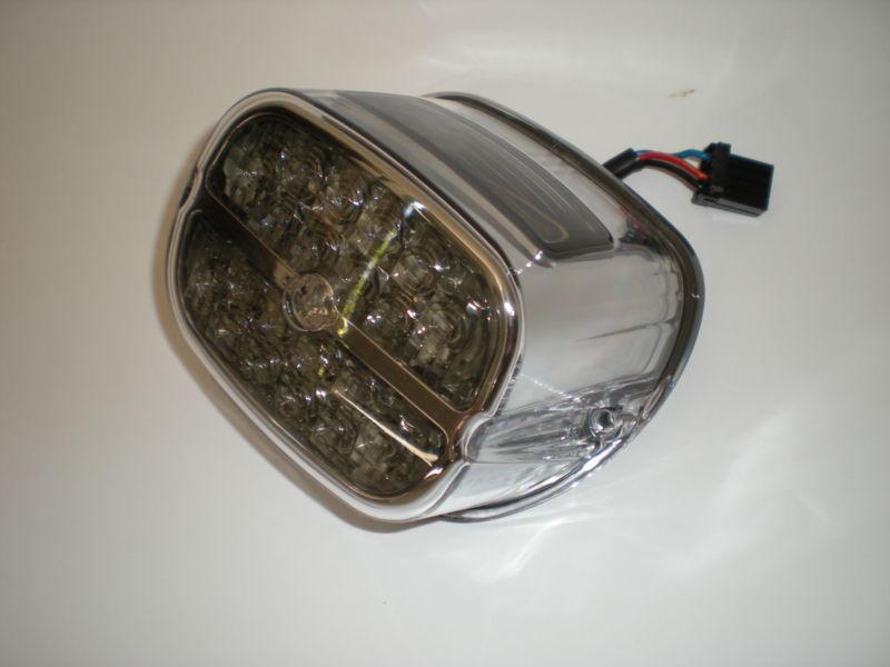 Harley davison led tail lamp smoked & chrome #68086-08