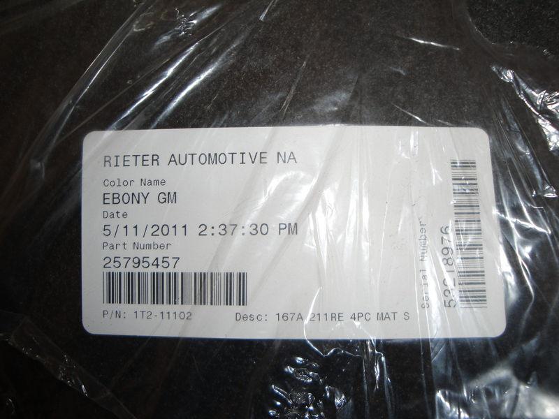 Sell 20062013 Chevrolet Impala Floor Mats Ebony GM (Black) in
