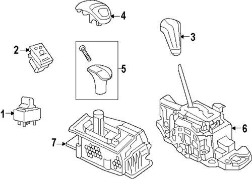 Dodge oem 68140727ad console-shifter