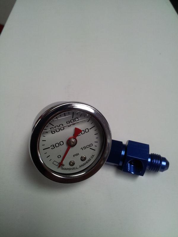 Sell Nitrous Liquid Filled Gauge 01500 psi with Adapter Fitting 4