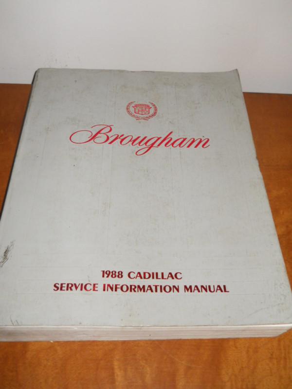 1988 cadillac brougham used original h-2512 service information / shop manual