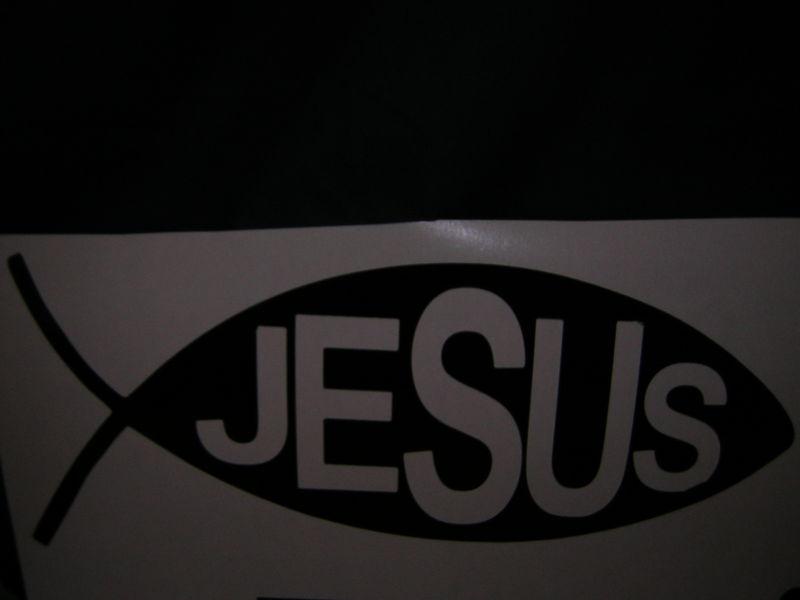 Jesus window decal