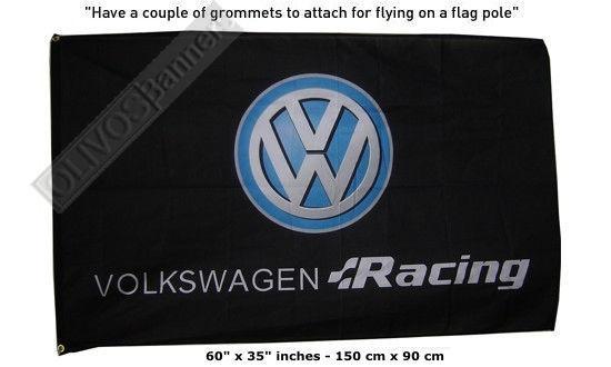 Deluxe new volkswagen racing golf gti cup banner flag cc jetta passat eos vw