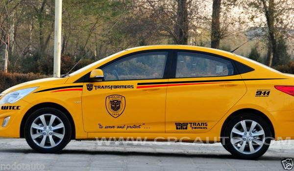 Car truck decal vinyl graphics side body sticker hyundai verna elantra  #112