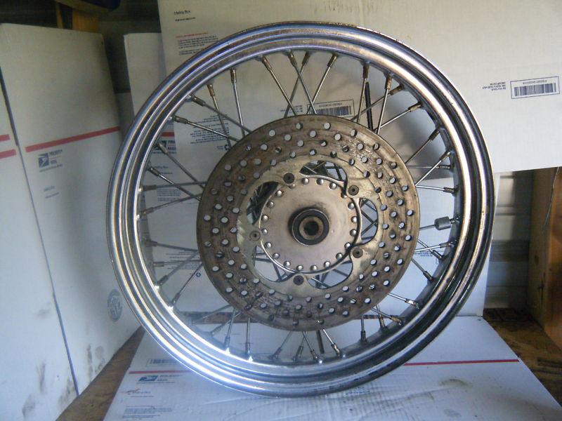 Sell HARLEY OEM IRONHEAD SPORTSTER CHROME 19" FRONT WHEEL RIM 4300370