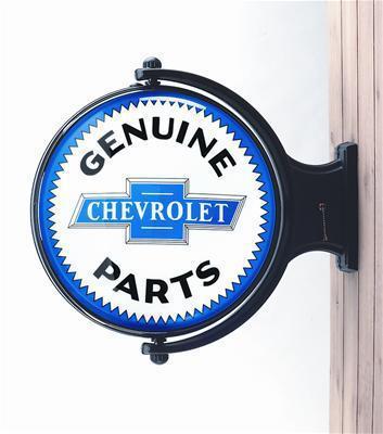 Wall light revolving plastic black white blue genuine chevrolet parts logo 91454