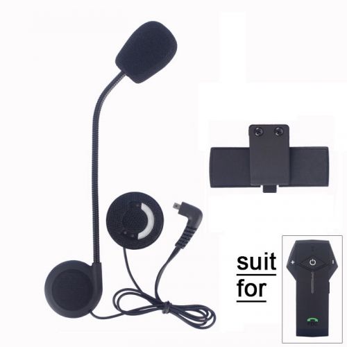 Headphone mic/speaker+clip kit for motocycle helmet bluetooth intercom colo fdc