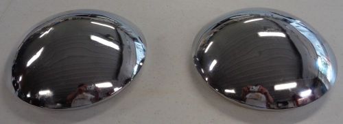 Vintage baby moon boat camper trailer chrome hubcaps