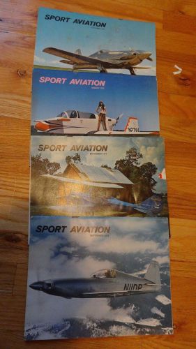 Sport aviation magazines (4)...vintage..1973..neat old magazines come look!