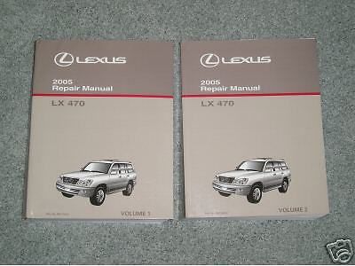 2005 lexus lx 470 repair manual vol 1 &amp; 2  2003 2004