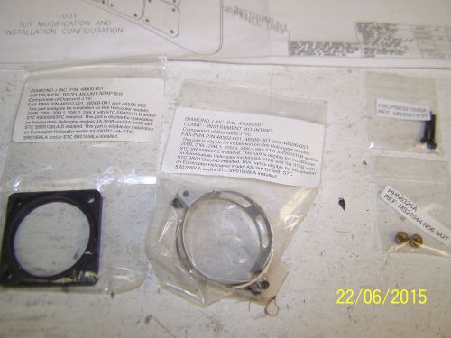 Diamond j inc. 48502-001 tot install kit bell helecopter bezel mount adaptor #1