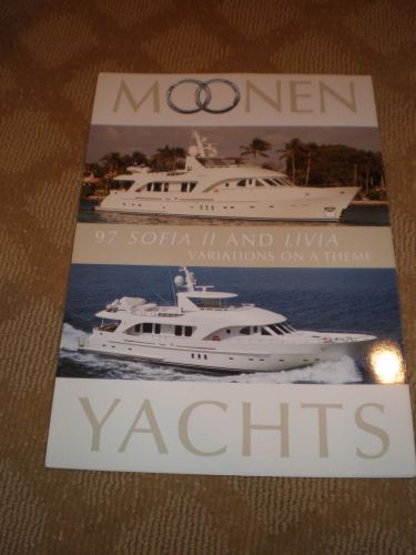 Moonen 97&#039; &#034;sofia ii&#034; and &#034;livia&#034; color marketing yacht brochure - motoryachts
