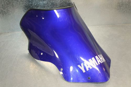 08-14 yamaha snowmobile used windshield blue w/ logo fx nytro p/n 8gl-77210-20