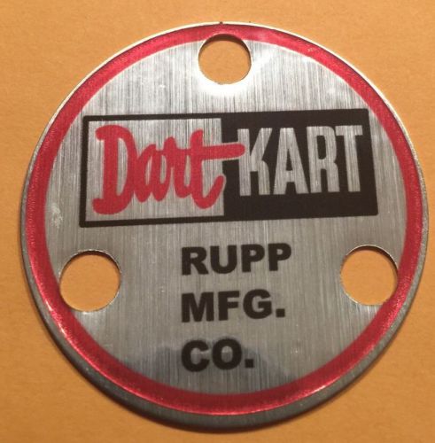 Rupp go kart medallion