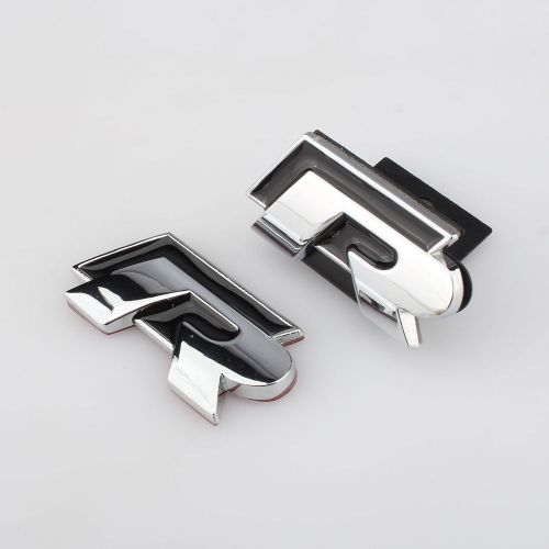 Style rear badge front chrome emblem r for vw golf jetta volkswagen passat