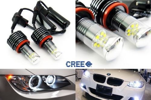 2x bmw 30w cree led angel eye halo light h8 bulb e90 e92 e60 e84 e70 x5 e71 x6 m