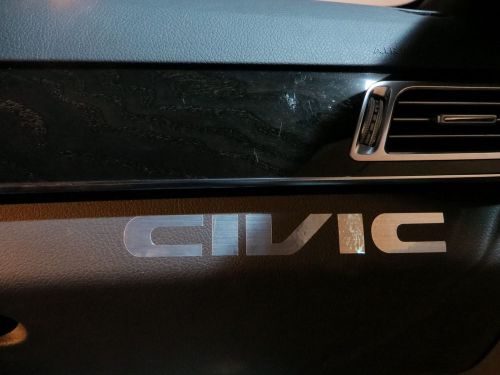 (2pcs) dashboard badge sticker decal civic