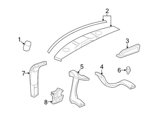 Chrysler oem  windshield defroster nozzle 5kq49bd1ab image 1