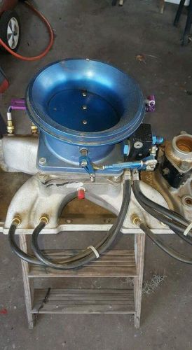 Ron&#039;s flying toilet fuel injection with victor jr intake set up for alcohol bbc