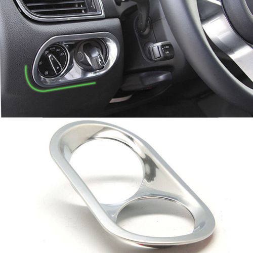 1pc abs silver plating headlight adjust switch decoration for porsche macan