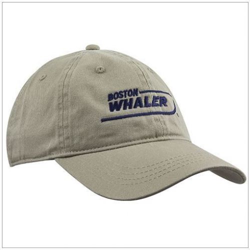 Boston whaler low profile unstructured cotton twill hat cap khaki