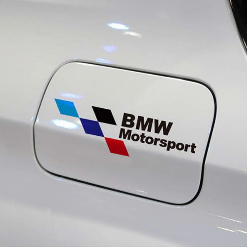 1pcs black bmw motorsport car fuel tank vinyl decals stickers fit all bmw models