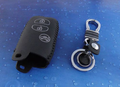 Leather for camry crown reiz key fob keyless entry remote transmitter case cover