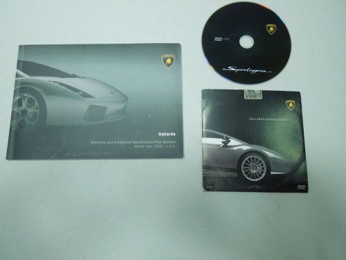 2008 lamborghini gallardo warrenty booklet and maintenance schedule