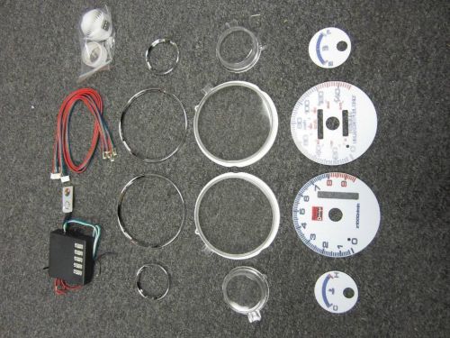 94-01 acura integra gs-r gsr 7 color automatic cluster led glow gauges 9k rpm
